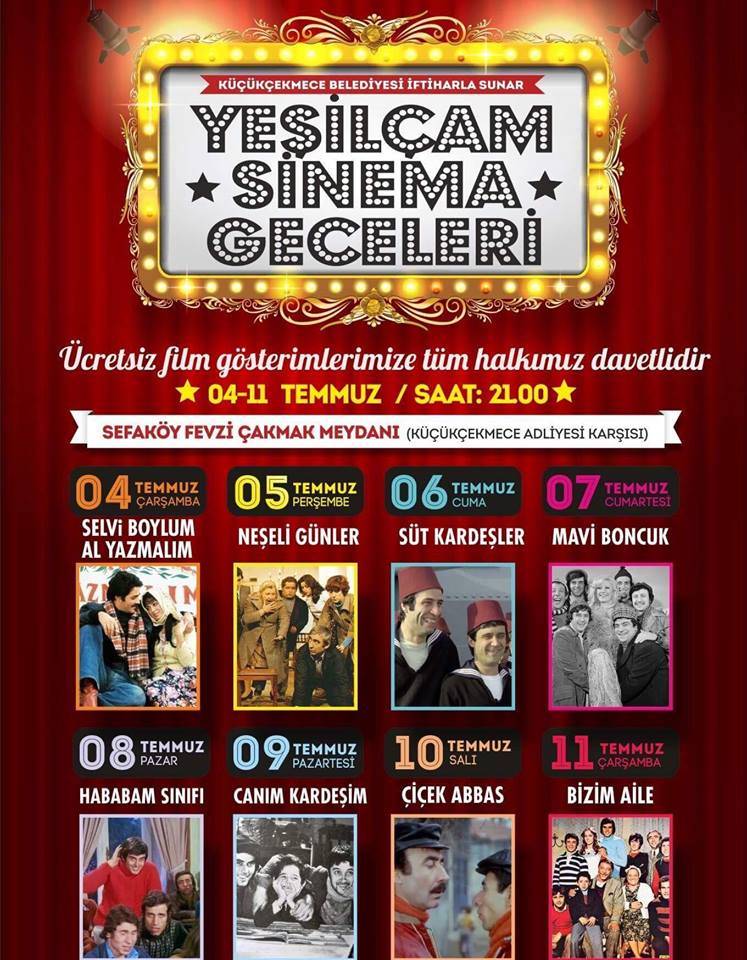 Küçükçekmece'de Yeşilçam Sinema Günleri