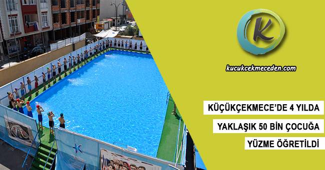 Küçükçekmece'de Portatif Havuz