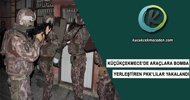 <Küçükçekmece'de Araçlara Bomba Küçükçekmece'de Araçlara Bomba