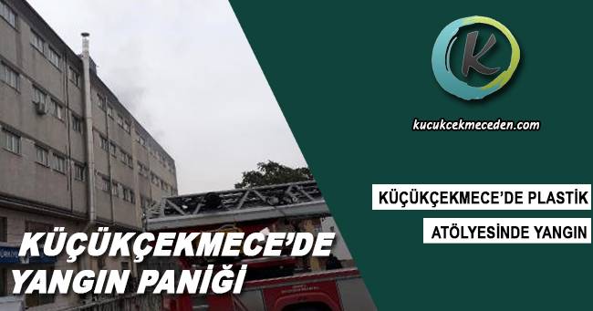 Küçükçekmece'de Plastik Ambalaj Atölyesinde Yangın Küçükçekmece'de Plastik Ambalaj Atölyesinde Yangın