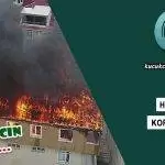 Halkalı'da Bir Binada Yangın Çıktı
