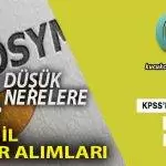 KPSS Düşük Puanla Nereye Girilir