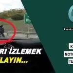 Küçükçekmece'de Tehlikeli Motosiklet Yolculuğu