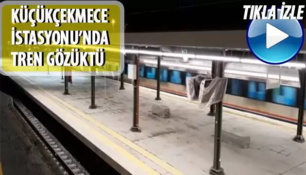 Küçükçekmece'den Yıllar Sonra İlk Kez Tren Geçti