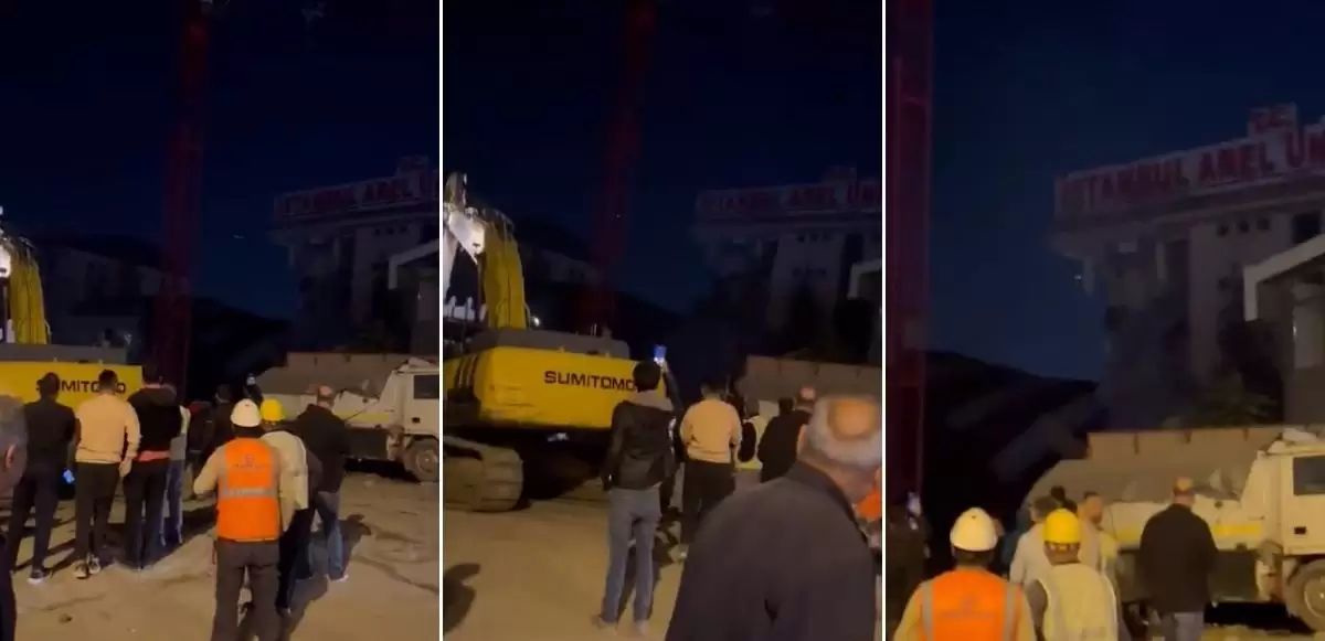 Arel Üniversitesi Yıkıldı: Dersler İkinci Bir Duyuruya Kadar İptal Edildi! 2 universitenin bir kismi coktu foto