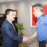 Kaymakam Mehmet Tunç, Küçükçekmece'deki ilk bayramlaşmasını gerçekleştirdi